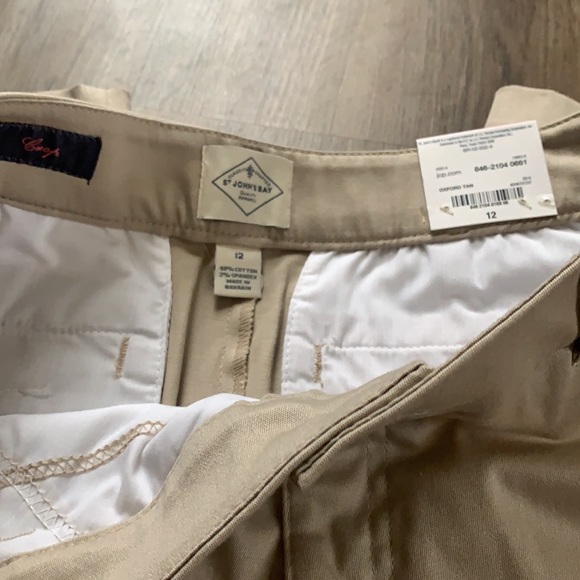 NEW St John’s Bay Secretly Slender Classic Fit Crop Pants Size 12 - Picture 6 of 6